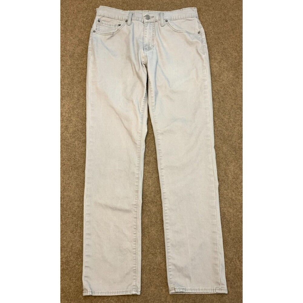 Levis 511 Jeans Mens 32x32 Slim Fit Straight Leg Gray Wash Stretch Denim